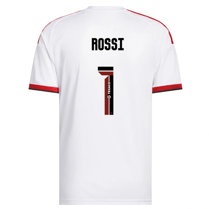 Danxen Uomo Maglia Agustín Rossi #1 Bianco Rosso Nero Kit Gara Away 2026/27 Maglietta
