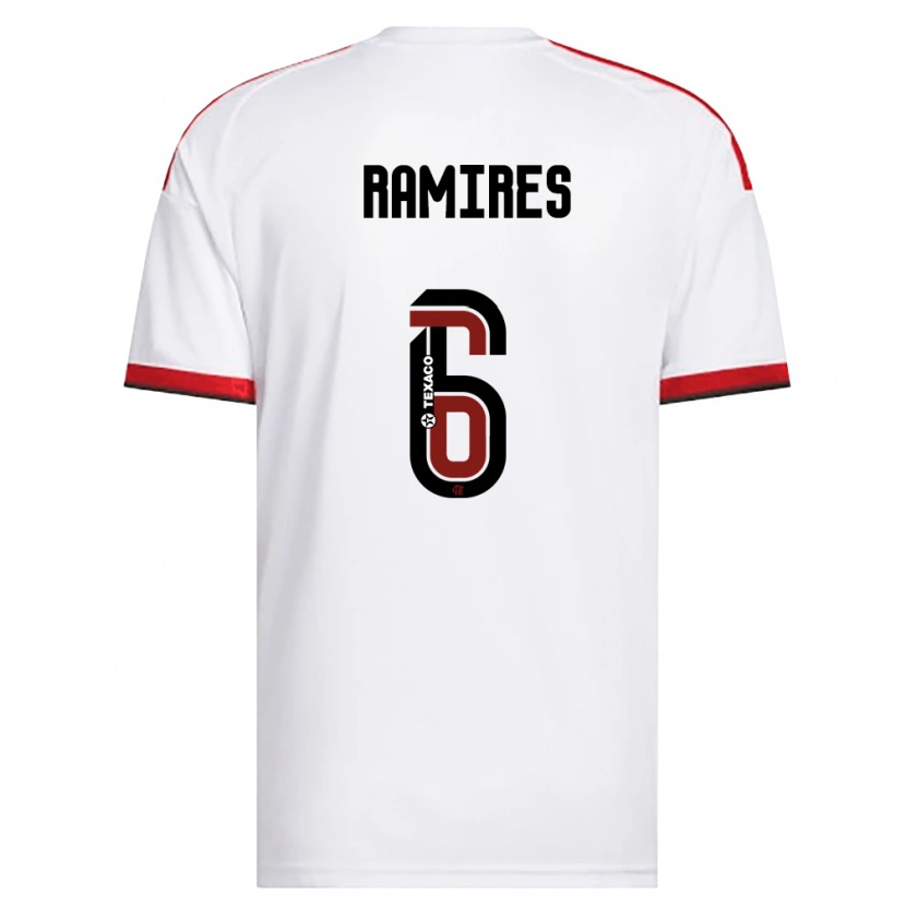 Danxen Uomo Maglia Gustavo Rodrigues Nunes #6 Bianco Rosso Nero Kit Gara Away 2026/27 Maglietta