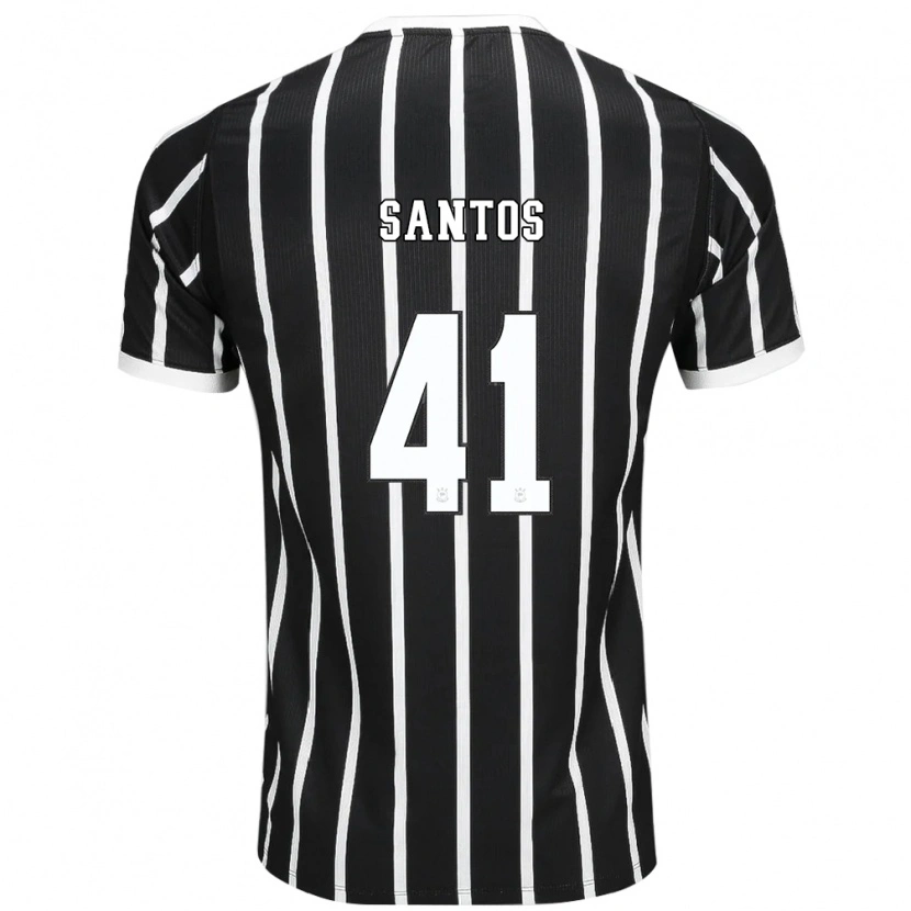 Danxen Uomo Maglia Renato Santos #41 Nero Bianco Rosso Kit Gara Away 2026/27 Maglietta