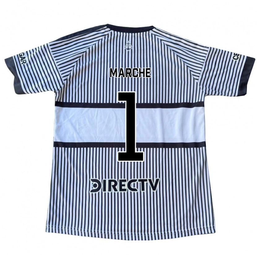 Danxen Uomo Maglia Agustín Marchesín #1 Bianco Giallo Nero Kit Gara Away 2026/27 Maglietta