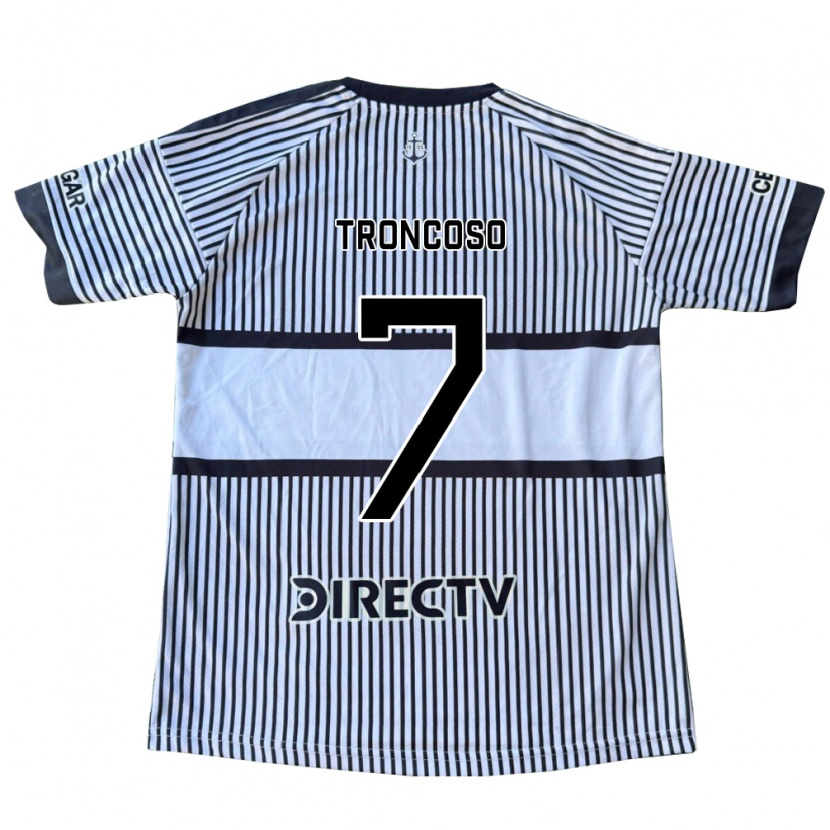 Danxen Uomo Maglia Carolina Troncoso #7 Bianco Giallo Nero Kit Gara Away 2026/27 Maglietta
