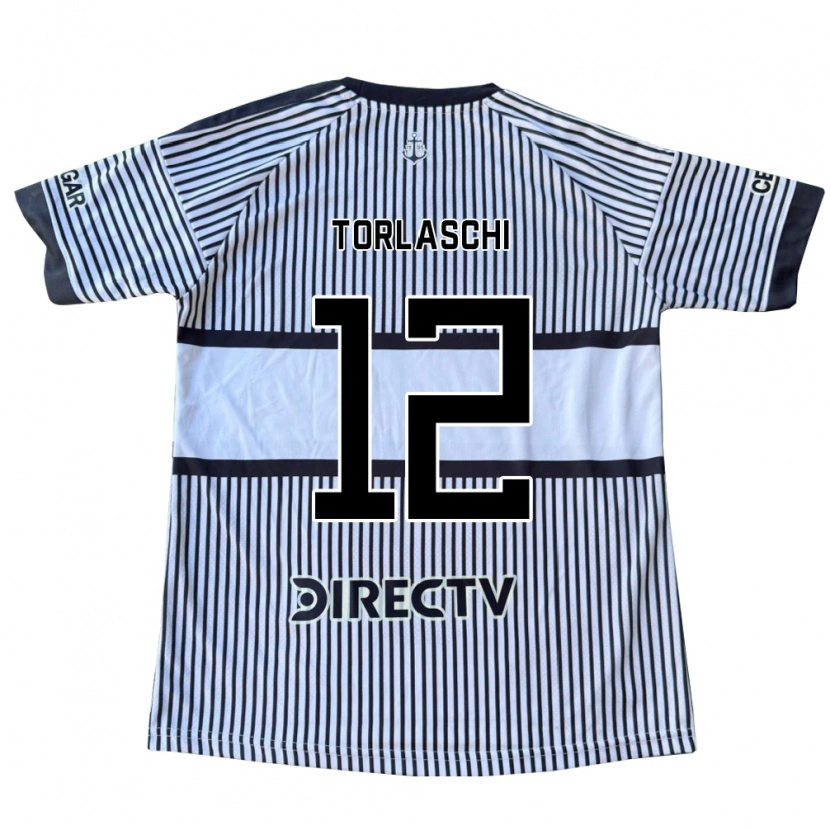 Danxen Uomo Maglia Lucas Torlaschi #12 Bianco Giallo Nero Kit Gara Away 2026/27 Maglietta