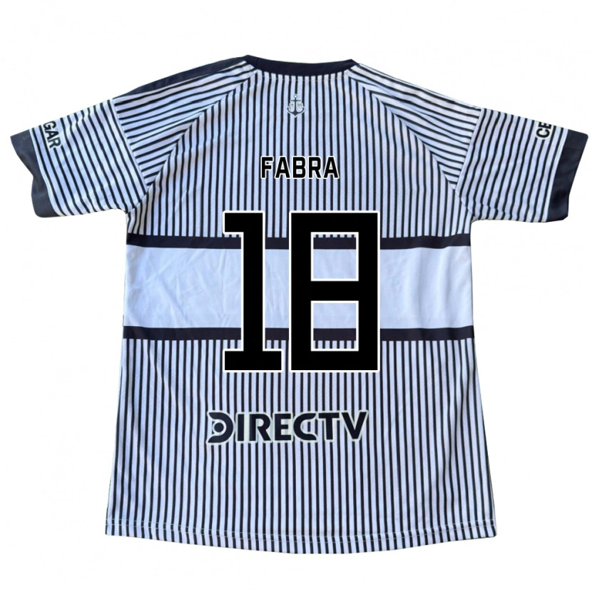 Danxen Uomo Maglia Frank Fabra #18 Bianco Giallo Nero Kit Gara Away 2026/27 Maglietta