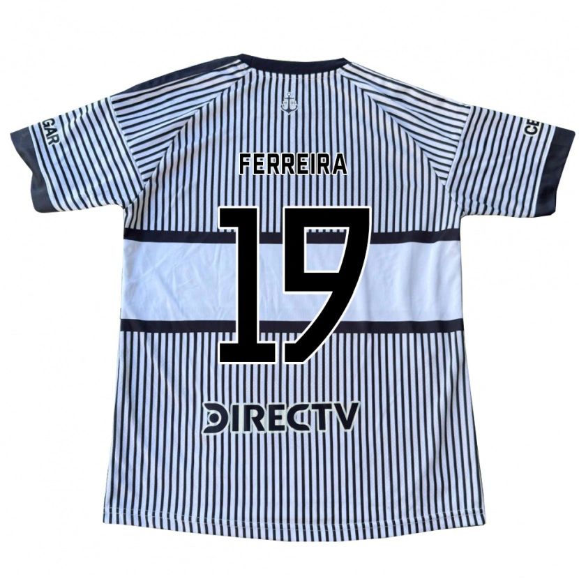 Danxen Uomo Maglia Kevin Ferreira #19 Bianco Giallo Nero Kit Gara Away 2026/27 Maglietta