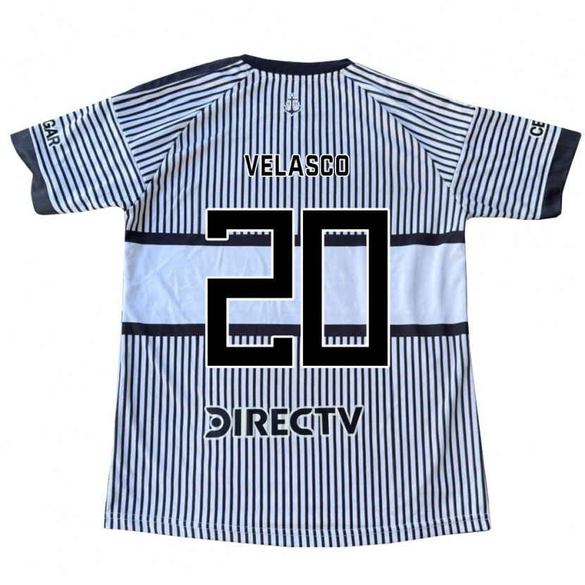 Danxen Uomo Maglia Alan Velasco #20 Bianco Giallo Nero Kit Gara Away 2026/27 Maglietta