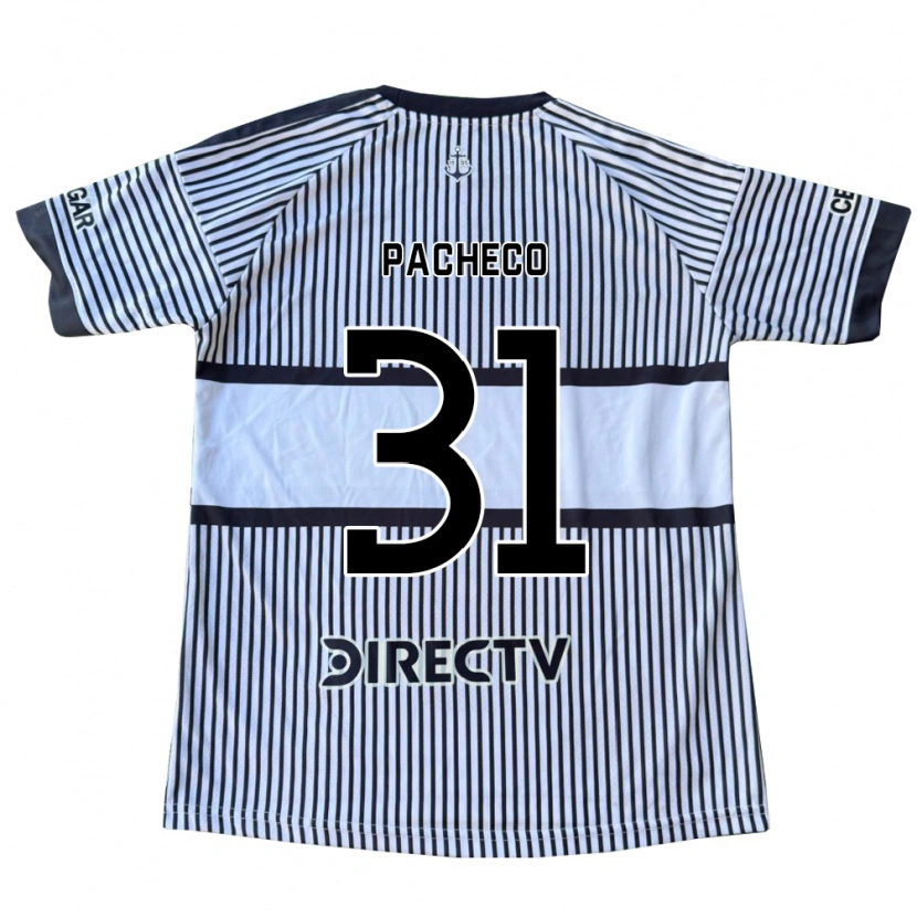 Danxen Uomo Maglia Costanza Pacheco #31 Bianco Giallo Nero Kit Gara Away 2026/27 Maglietta