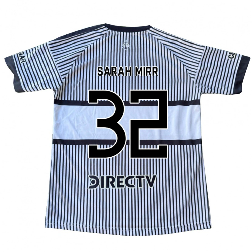 Danxen Uomo Maglia Sarah Mirr #32 Bianco Giallo Nero Kit Gara Away 2026/27 Maglietta