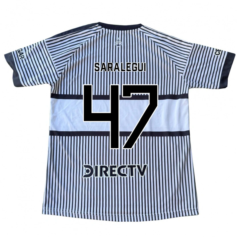 Danxen Uomo Maglia Jabes Saralegui #47 Bianco Giallo Nero Kit Gara Away 2026/27 Maglietta