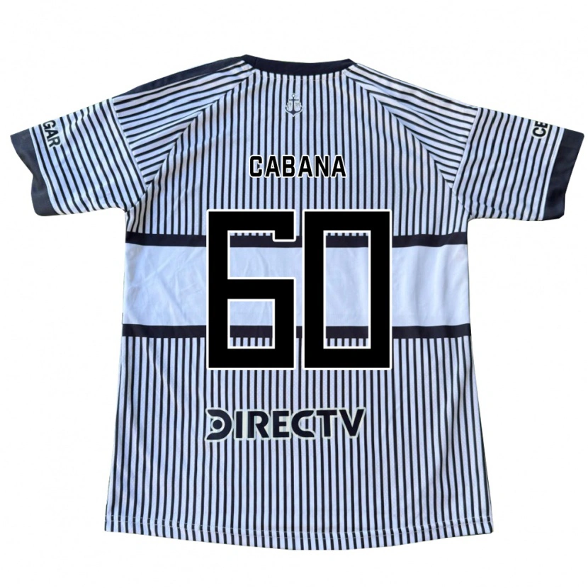 Danxen Uomo Maglia Juan Pablo Cabana #60 Bianco Giallo Nero Kit Gara Away 2026/27 Maglietta