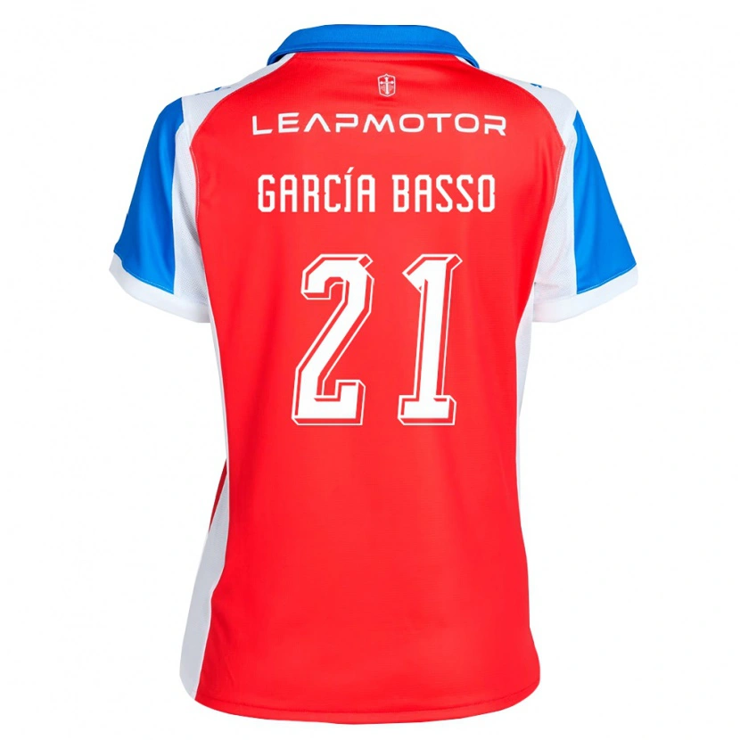 Danxen Uomo Maglia Agustín García Basso #21 Rosso Blu Kit Gara Away 2026/27 Maglietta