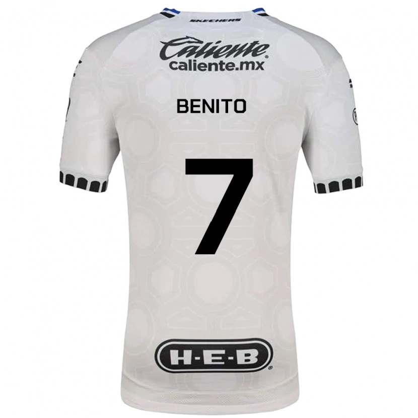 Danxen Uomo Maglia Iker Benito #7 Bianco Nero Blu Kit Gara Home 2026/27 Maglietta