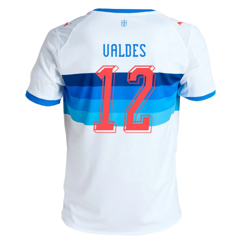 Danxen Donna Maglia Francisco Valdés #12 Bianco Azzurro Kit Gara Home 2026/27 Maglietta