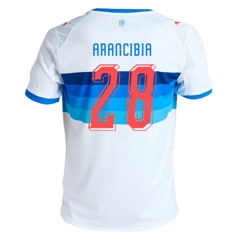 Danxen Donna Maglia Francisco Arancibia #28 Bianco Azzurro Kit Gara Home 2026/27 Maglietta
