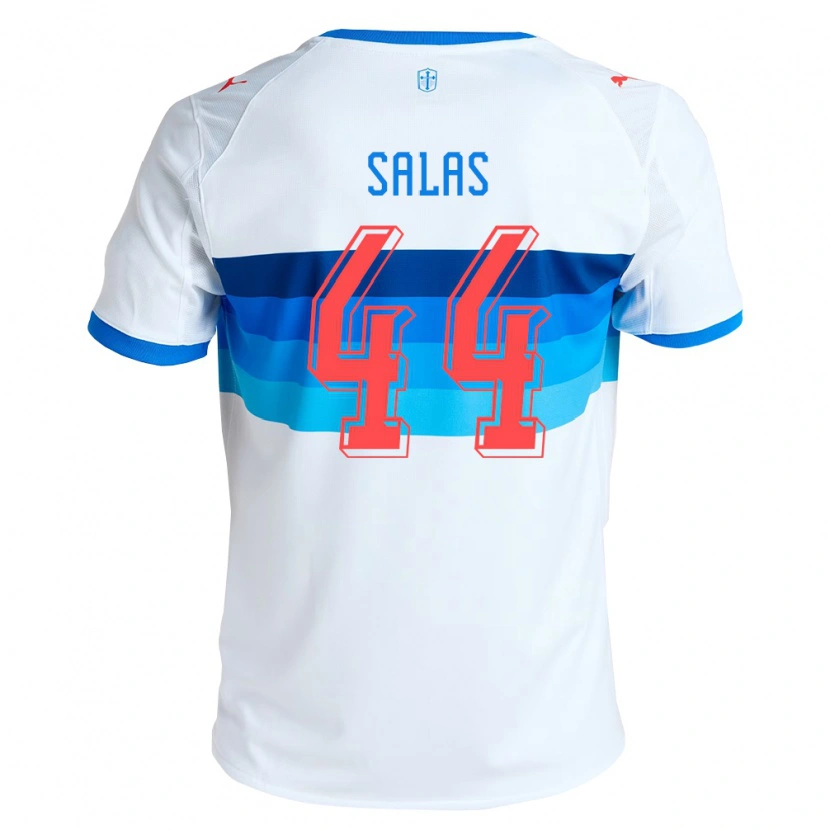 Danxen Donna Maglia José Salas #44 Bianco Azzurro Kit Gara Home 2026/27 Maglietta