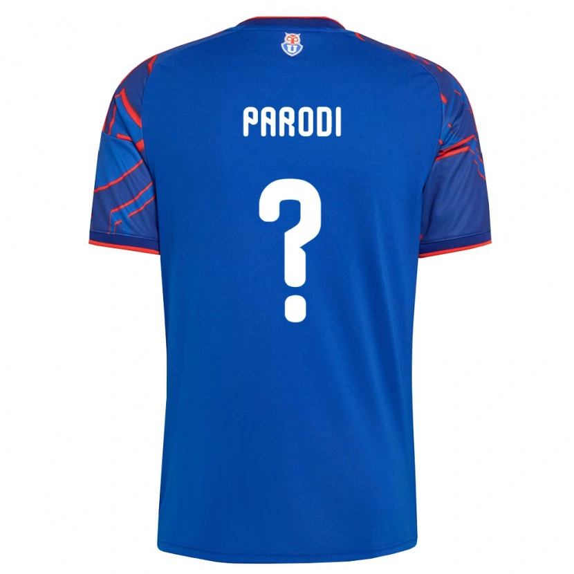Danxen Donna Maglia Fabián Parodi #0 Blu Reale Rosso Kit Gara Home 2026/27 Maglietta