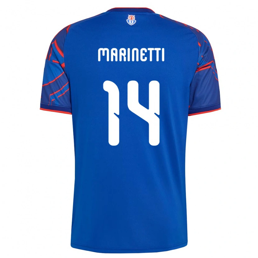 Danxen Donna Maglia Nicolás Marinetti #14 Blu Reale Rosso Kit Gara Home 2026/27 Maglietta