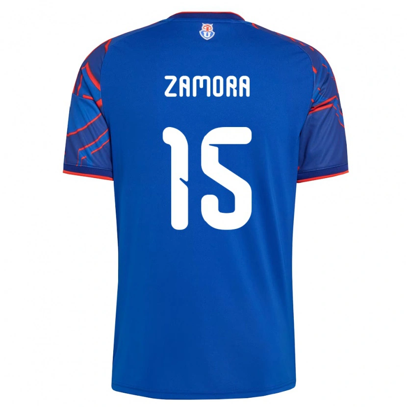 Danxen Donna Maglia Daniela Zamora #15 Blu Reale Rosso Kit Gara Home 2026/27 Maglietta