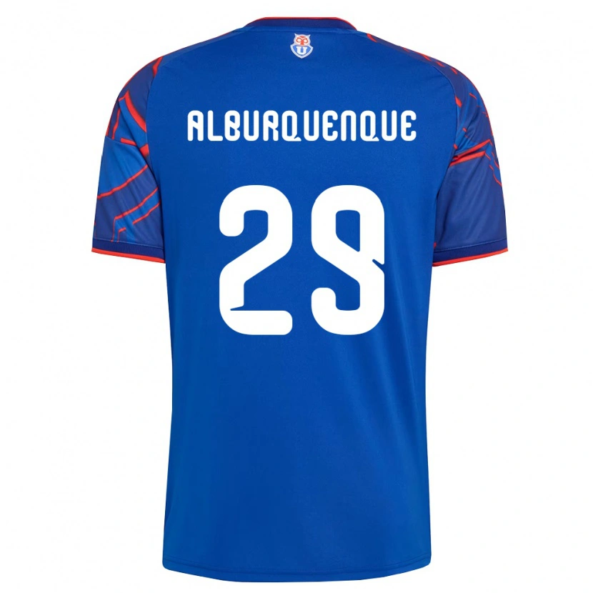 Danxen Donna Maglia José Alburquenque #29 Blu Reale Rosso Kit Gara Home 2026/27 Maglietta