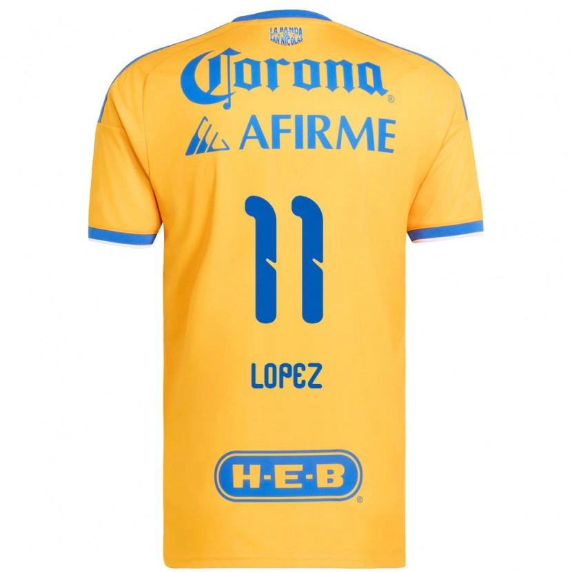 Danxen Donna Maglia Nicolas Lopez #11 Giallo Blu Kit Gara Home 2026/27 Maglietta