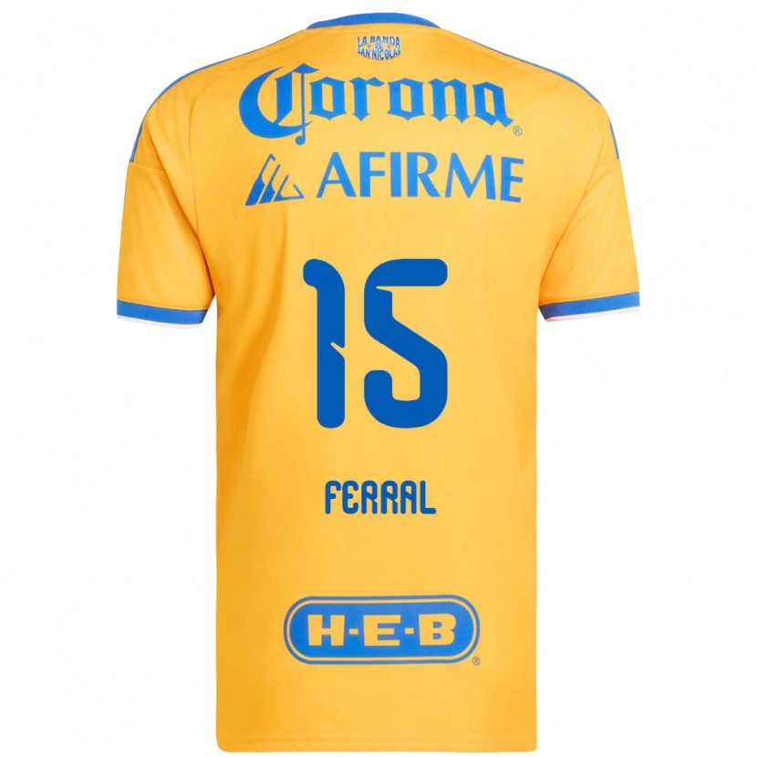Danxen Donna Maglia Cristina Ferral #15 Giallo Blu Kit Gara Home 2026/27 Maglietta