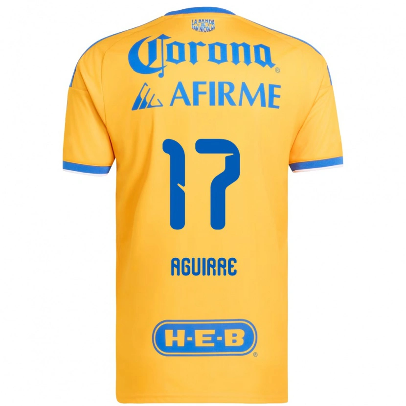 Danxen Donna Maglia Rodrigo Aguirre #17 Giallo Blu Kit Gara Home 2026/27 Maglietta