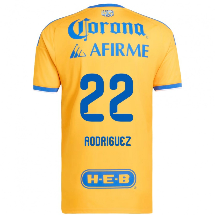 Danxen Donna Maglia Anika Rodriguez #22 Giallo Blu Kit Gara Home 2026/27 Maglietta