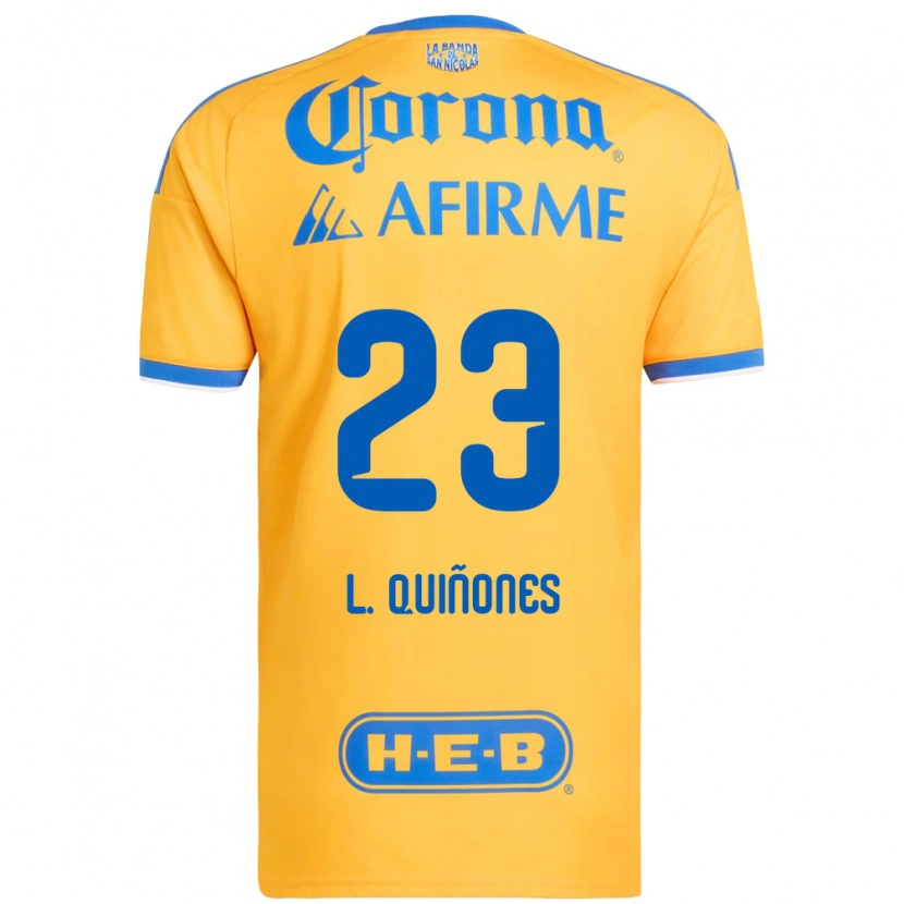 Danxen Donna Maglia Luis Quinones #23 Giallo Blu Kit Gara Home 2026/27 Maglietta