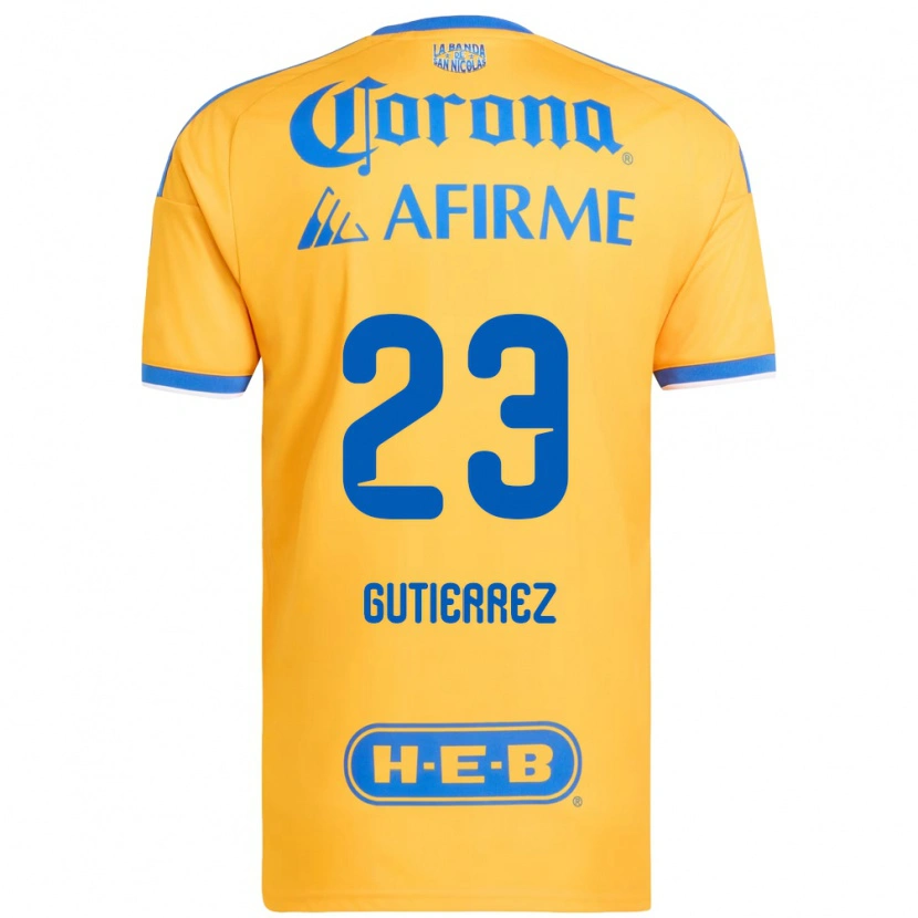 Danxen Donna Maglia Jana Gutierrez #23 Giallo Blu Kit Gara Home 2026/27 Maglietta
