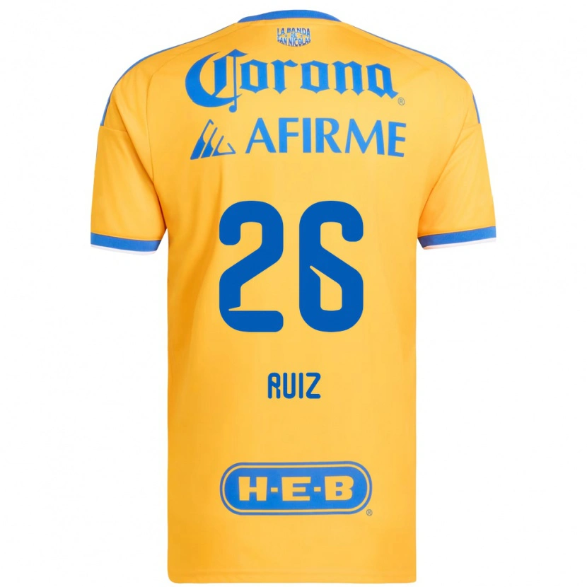 Danxen Donna Maglia Michel Ruiz #26 Giallo Blu Kit Gara Home 2026/27 Maglietta