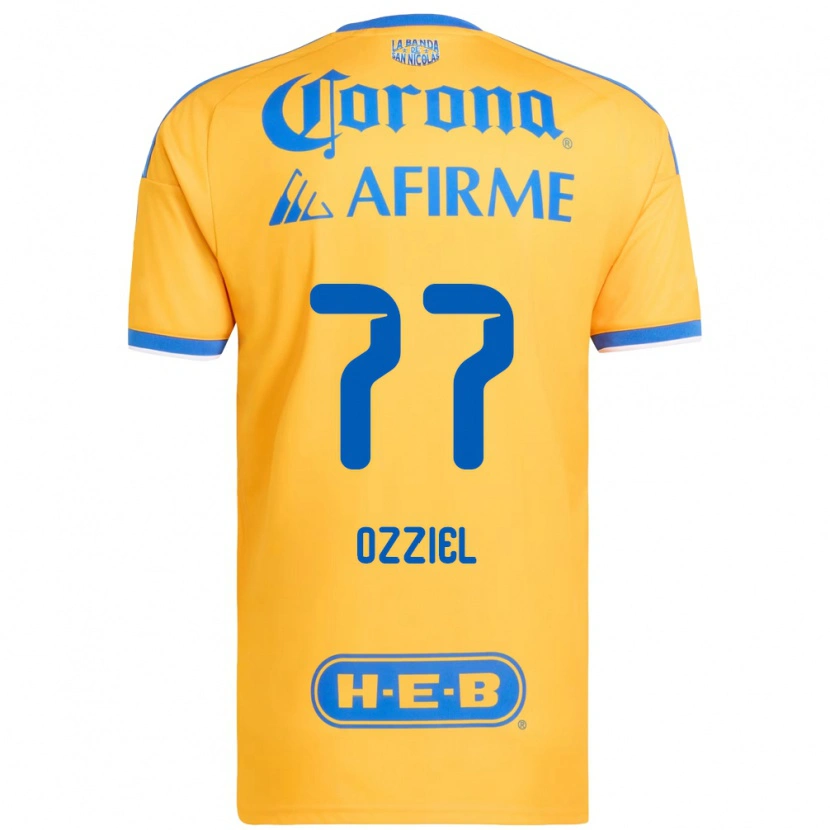 Danxen Donna Maglia Ozziel Herrera #77 Giallo Blu Kit Gara Home 2026/27 Maglietta