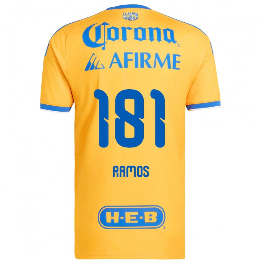 Danxen Donna Maglia Anthony Ramos #181 Giallo Blu Kit Gara Home 2026/27 Maglietta