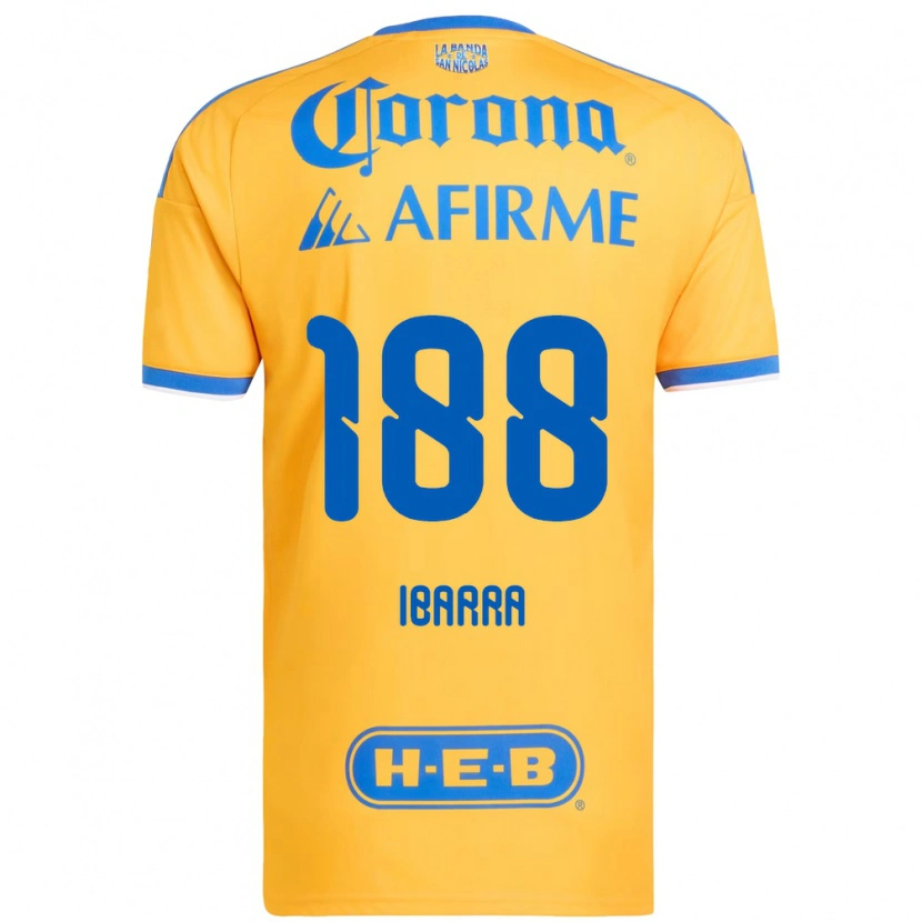Danxen Donna Maglia Juan Ibarra #188 Giallo Blu Kit Gara Home 2026/27 Maglietta