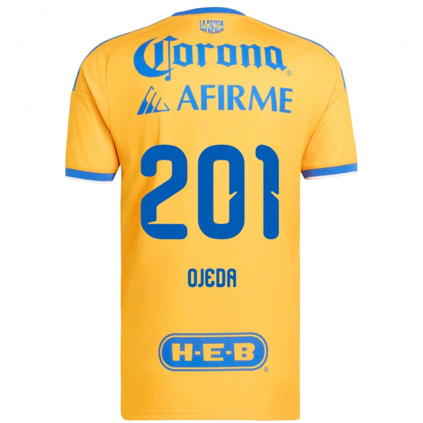 Danxen Donna Maglia Diego Ojeda #201 Giallo Blu Kit Gara Home 2026/27 Maglietta