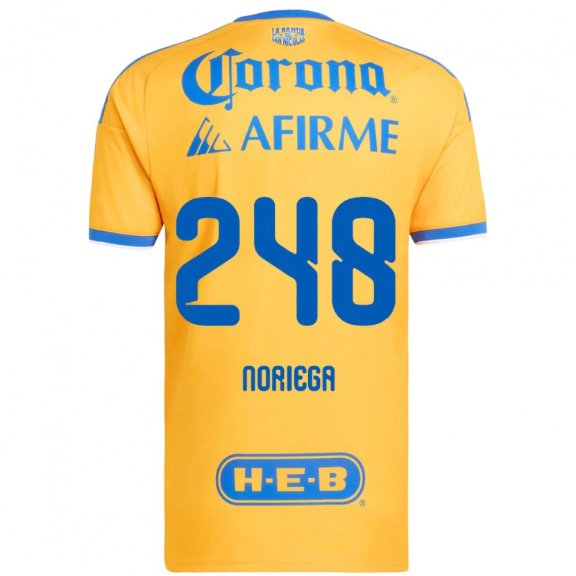 Danxen Donna Maglia Jonathan Noriega #248 Giallo Blu Kit Gara Home 2026/27 Maglietta