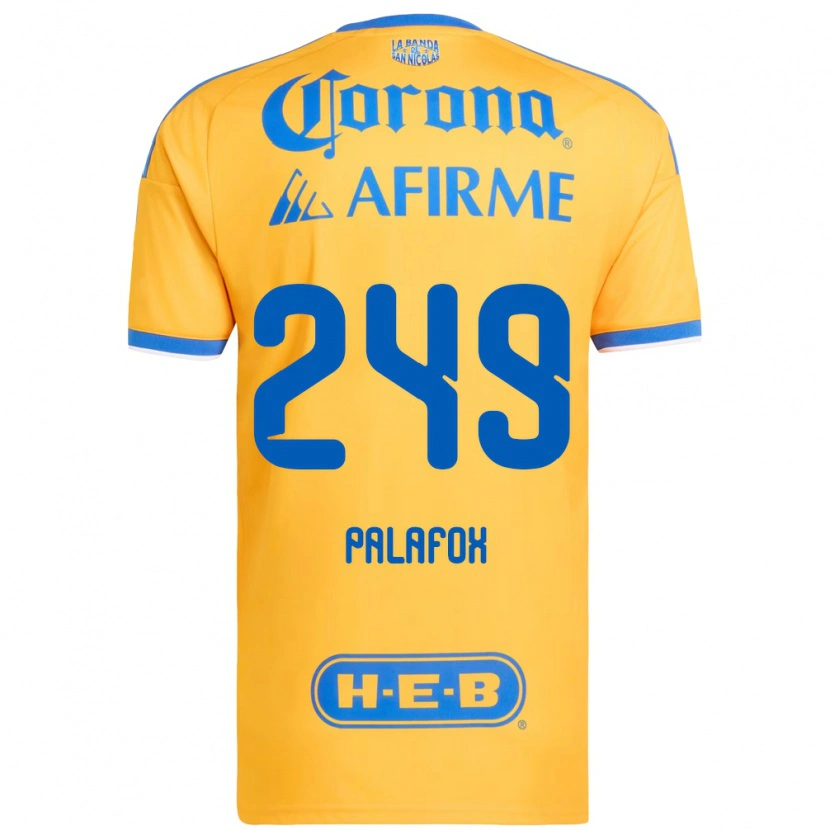 Danxen Donna Maglia José Palafox #249 Giallo Blu Kit Gara Home 2026/27 Maglietta