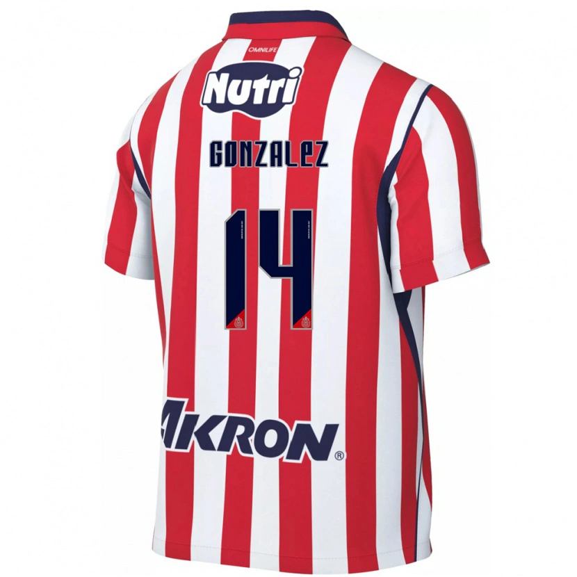 Danxen Donna Maglia Ivonne González #14 Rosso Bianco Kit Gara Home 2026/27 Maglietta