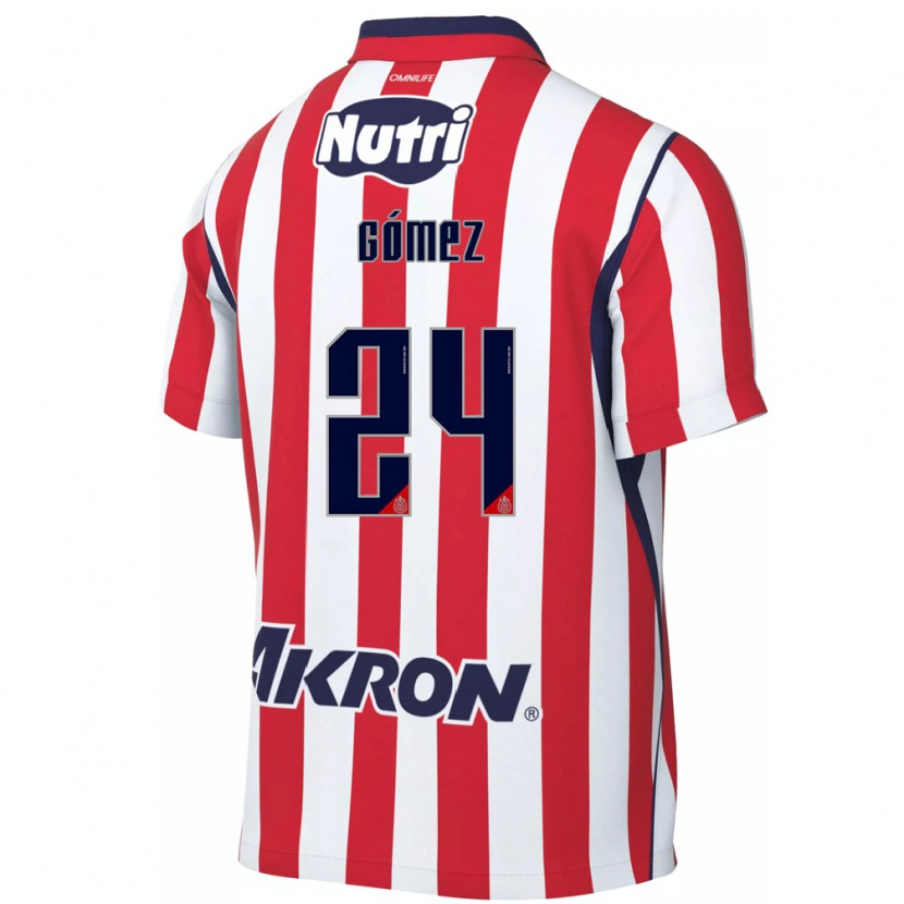 Danxen Donna Maglia Miguel Gómez #24 Rosso Bianco Kit Gara Home 2026/27 Maglietta