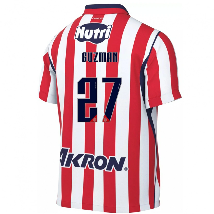 Danxen Donna Maglia Kinberly Guzmán #27 Rosso Bianco Kit Gara Home 2026/27 Maglietta