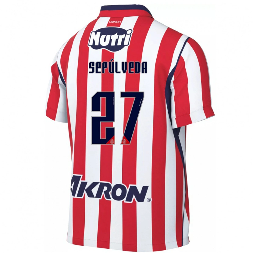 Danxen Donna Maglia Leonardo Sepúlveda #27 Rosso Bianco Kit Gara Home 2026/27 Maglietta