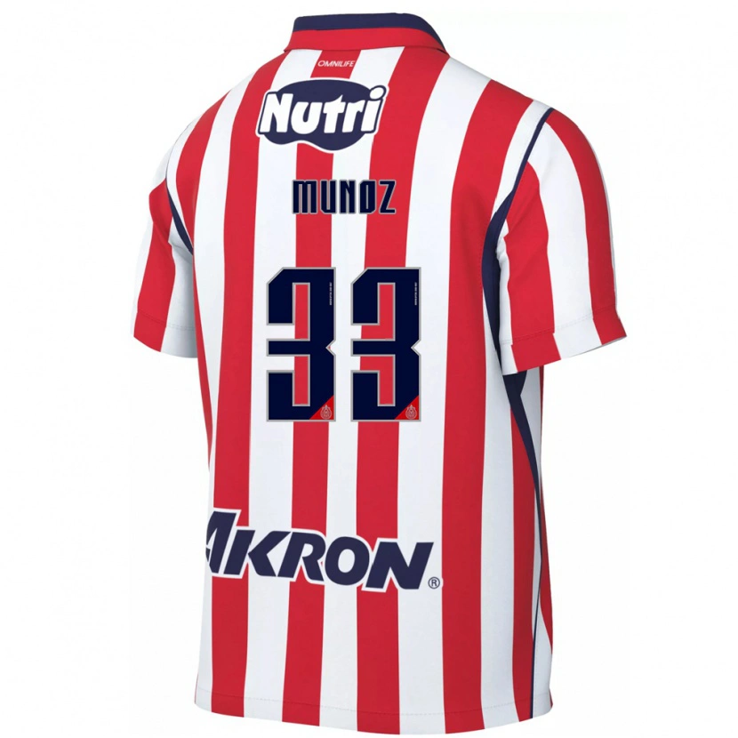 Danxen Donna Maglia Zahid Muñoz #33 Rosso Bianco Kit Gara Home 2026/27 Maglietta