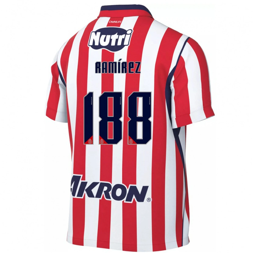 Danxen Donna Maglia Leonardo Ramírez #188 Rosso Bianco Kit Gara Home 2026/27 Maglietta