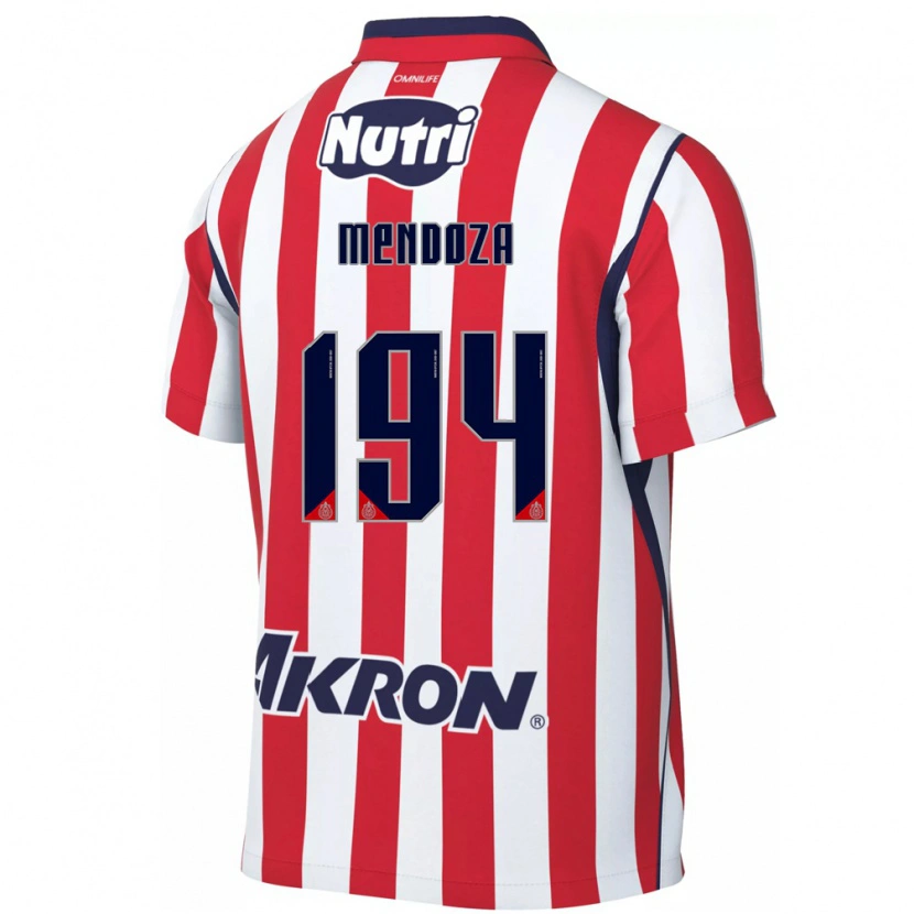 Danxen Donna Maglia Esteban Mendoza #194 Rosso Bianco Kit Gara Home 2026/27 Maglietta
