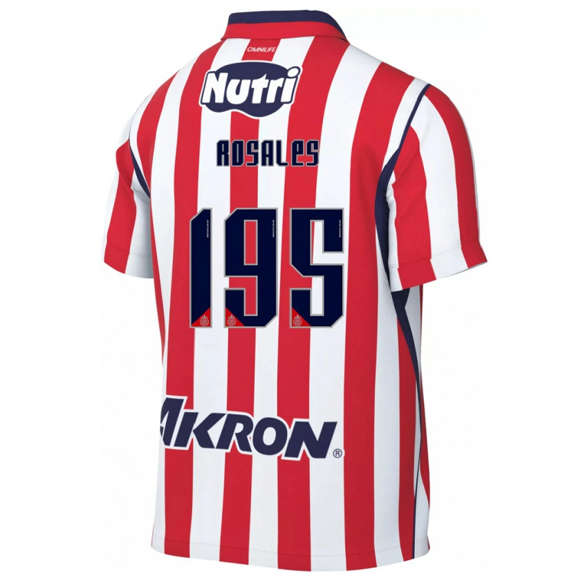 Danxen Donna Maglia Diego Rosales #195 Rosso Bianco Kit Gara Home 2026/27 Maglietta
