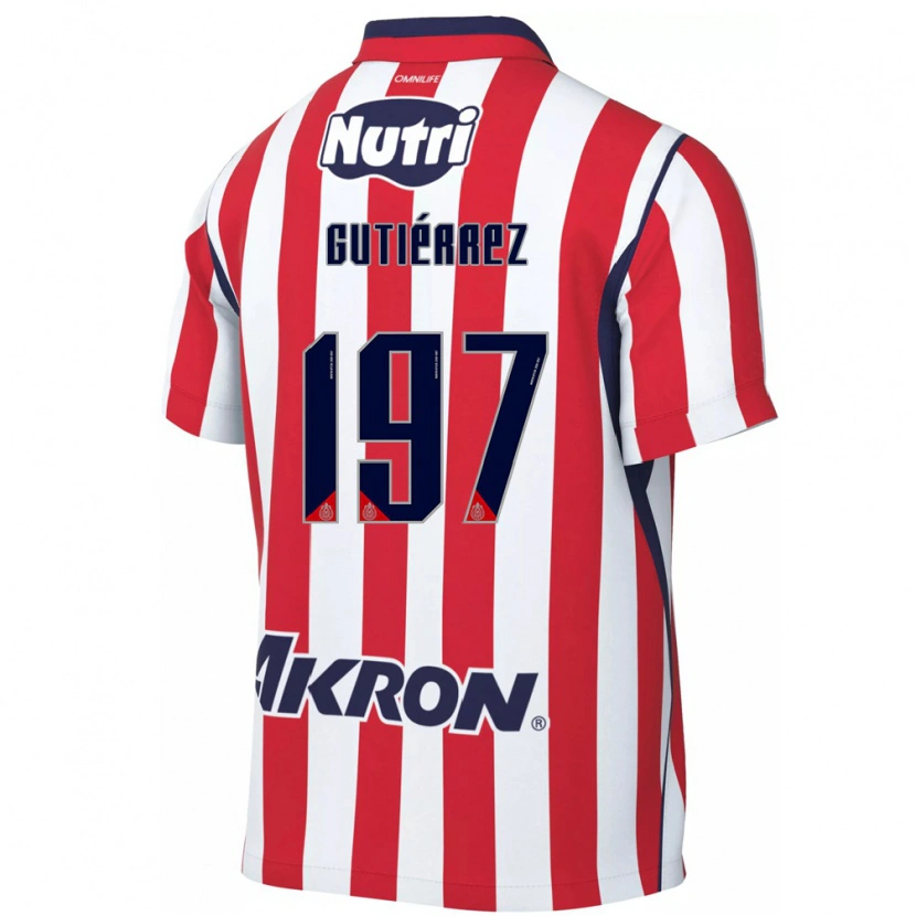 Danxen Donna Maglia Bryan Gutiérrez #197 Rosso Bianco Kit Gara Home 2026/27 Maglietta