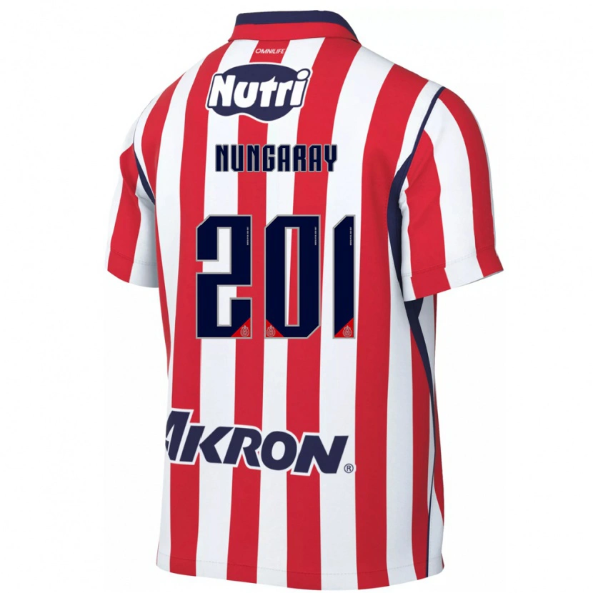 Danxen Donna Maglia David Nungaray #201 Rosso Bianco Kit Gara Home 2026/27 Maglietta