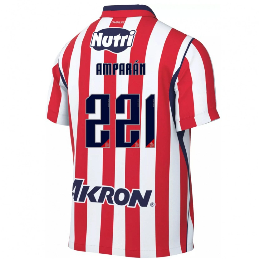 Danxen Donna Maglia Christian Amparán #221 Rosso Bianco Kit Gara Home 2026/27 Maglietta