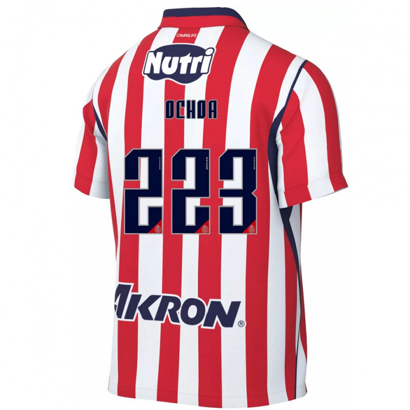 Danxen Donna Maglia Diego Ochoa #223 Rosso Bianco Kit Gara Home 2026/27 Maglietta