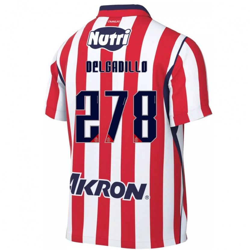 Danxen Donna Maglia Santiago Delgadillo #278 Rosso Bianco Kit Gara Home 2026/27 Maglietta