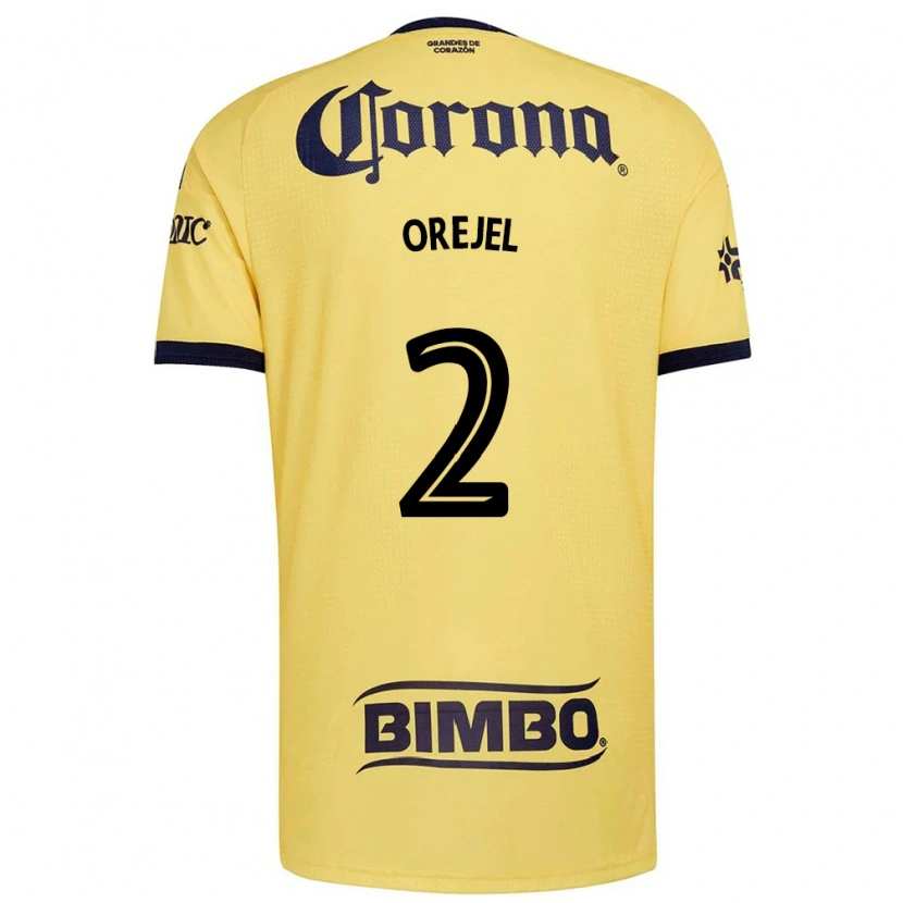 Danxen Donna Maglia Jocelyn Orejel #2 Giallo Rosso Nero Kit Gara Home 2026/27 Maglietta