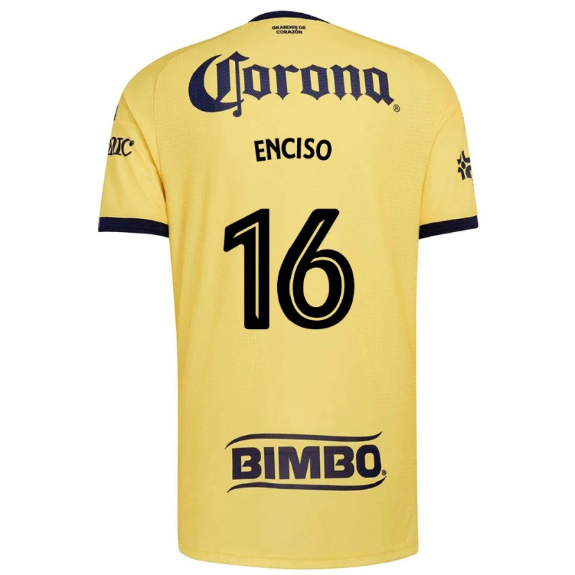 Danxen Donna Maglia Sabrina Enciso #16 Giallo Rosso Nero Kit Gara Home 2026/27 Maglietta